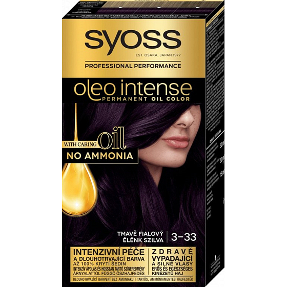 Syoss Oleo Intense Color Haarfarbe ohne Ammoniak 3-33 Dunkelviolett