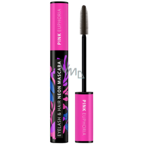 Dermacol Neon Pink Euphoria Neon Mascara für Augen und Haare 9 ml