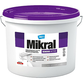 Het Mikral Renovo Active silikonfarben, weiß 15 kg