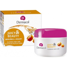 Dermacol Juicy & Beauty Feuchtigkeitsspendende Gesichtscreme mit Aprikosen und Joghurt 50 ml