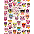 Nekupto Geschenk Papiertüte 23 x 18 x 10 cm Eulen 1 Stück 639 02