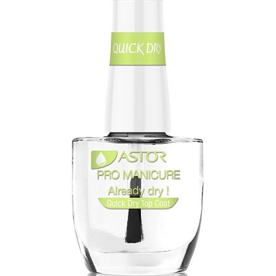 Astor Pro Maniküre Schnelltrocknender Decklack Nagellack 002 Bereits trocken! 12 ml