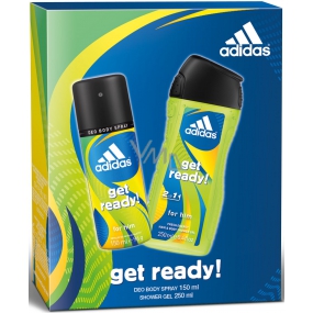 Adidas mach dich bereit! für ihn Deo-Spray 150 ml + Duschgel 250 ml, Geschenkset