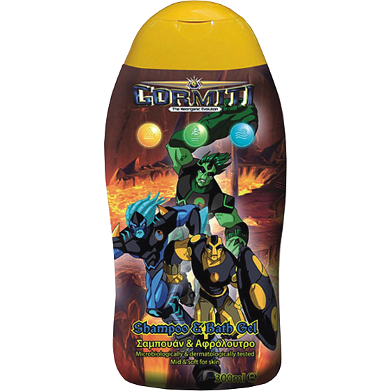 Gormiti 2 in 1 Shampoo und Duschgel für Kinder 300 ml