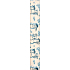 Nekupto Geschenkpapier 70 x 200 cm Weihnachten Weißer blauer Schneemann