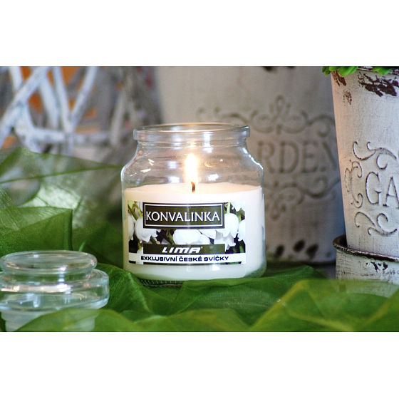 Lima Aroma Dreams Maiglöckchen aromatisches Kerzenglas mit Deckel 120 g