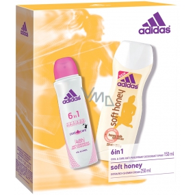 Adidas Cool & Care 48h 6in1 Deodorant Antitranspirant Spray für Frauen 150 ml + Soft Honey Duschgel 250 ml, Kosmetikset