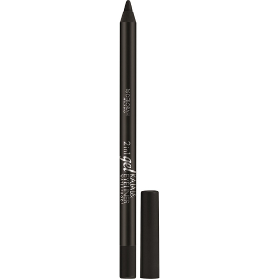 Deborah Milano 2in1 Gel Kajal & Eyeliner wasserfester Augenstift 01 Schwarz 1,5 g