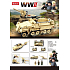 EP Line Sluban WWII Panzerfahrzeug SD. KFZ. 251 und Kanone 105 mm, 460 Teile, empfohlen ab 6 Jahren