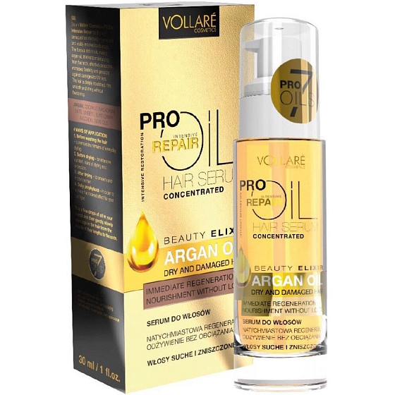Vollaré Cosmetics PROils Intensive Repair Intensives Regenerationsöl-Serum für trockenes und strapaziertes Haar 30 ml