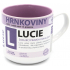 Nekupto Hrnkoviny Tasse mit dem Namen Lucie 0,4 Liter