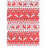 Ditipo Geschenkpapier 70 x 500 cm Weihnachten rot-weiß