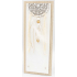 Nekupto Home Decor Holzbrett mit Haken weiß 12 x 30 cm