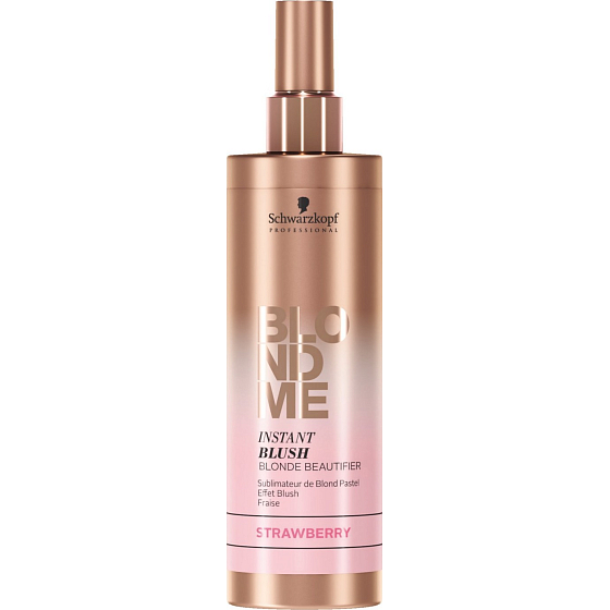 Schwarzkopf Professional BlondMe Instant Blush Blonde Beautifier Erdbeer-Toning-Spray für blondes Haar 250 ml