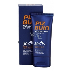 Piz Buin Mountain Sonnencreme SPF30 Feuchtigkeitscreme schützt die Haut vor Sonne, Kälte und trockenem Wind 50 ml