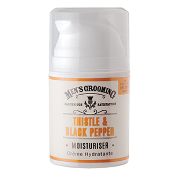 Scottish Fine Soaps Feuchtigkeitsspendende Gesichtscreme mit schwarzem Pfeffer und Mariendistel für Männer 50 ml
