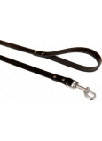 B&F Hundeleine aus Rindsleder schwarz 1,6 x 120 cm