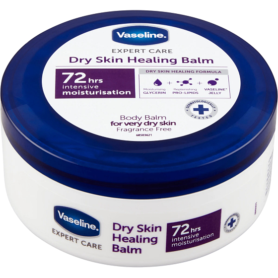 Vaseline Expert Care Healing Balm Körperbutter ohne Parfüm 250 ml