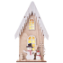 Emos Weihnachtsholzhaus mit Schneemann 28,5 x 16 cm + Zeitschaltuhr