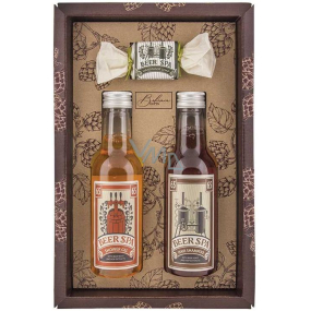 Bohemia Gifts Beer Spa Premium Extrakt aus Bierhefe und Hopfen Duschgel 200 ml + Haarshampoo 200 ml + Toilettenseife 30 g, Kosmetikset für Männer