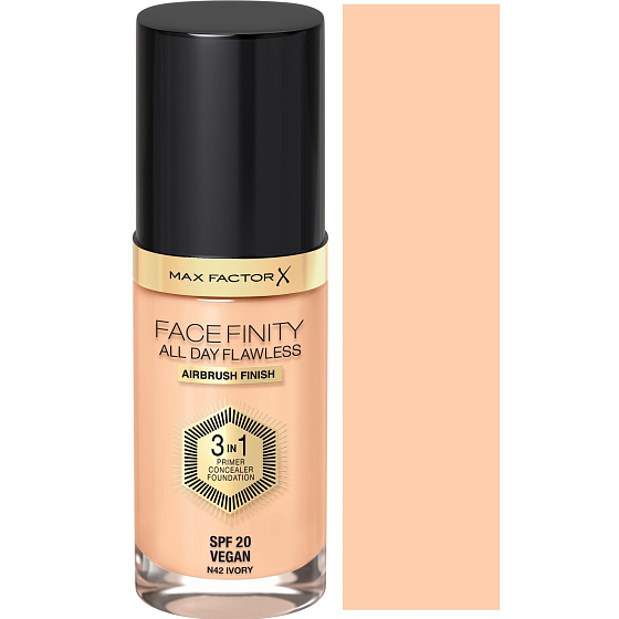 Max Factor Facefinity All Day Flawless 3in1 Make-up 42 Elfenbein 30 ml
