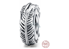 Sterling Silber 925 Feder Perle für Armband Natur