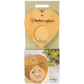 Albi Kerzenhalter und Überraschungskerze Alles Gute 4 Stück