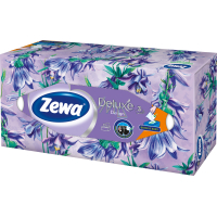 Zewa Deluxe Family Box 3-lagige Papiertaschentücher, 90 Stück