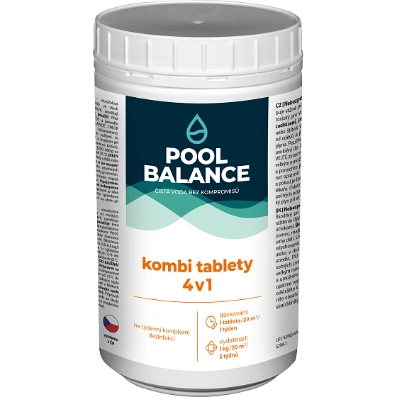 POOL Schwimmbadchemie Kombi-Tabletten 4in1 1 kg