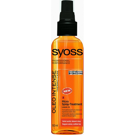 Syoss Oleo Intense Thermo Care Behandlung für trockenes und sprödes Haarspray 150 ml