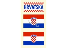 Arch Tattoo Aufkleber auf Gesicht und Körper Kroatien Flagge 3 Motiv