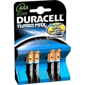 Duracell Turbo Max Batterie AAA LR03 / MX2400 4 Stück
