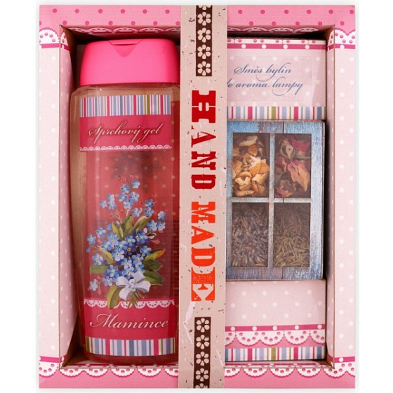 Böhmen Geschenke Für Mutter Duschgel 300 ml + Kräuter für Aromalampen, Kosmetikset