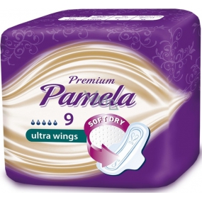 Pamela Premium Ultra Wings Damenbinden mit Flügeln 9 Stück