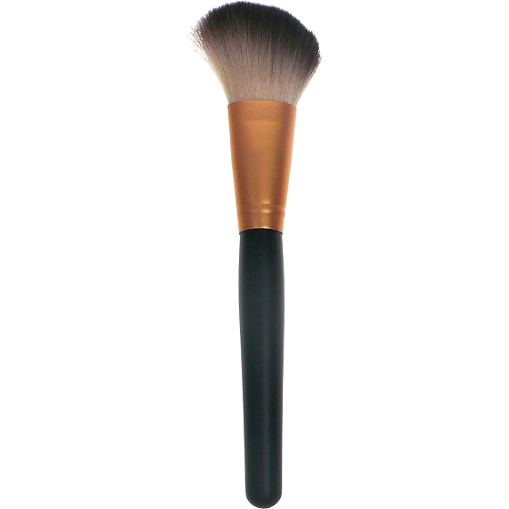Kosmetikpinsel für Rouge schräg schwarz-kupfer 19 cm 30450