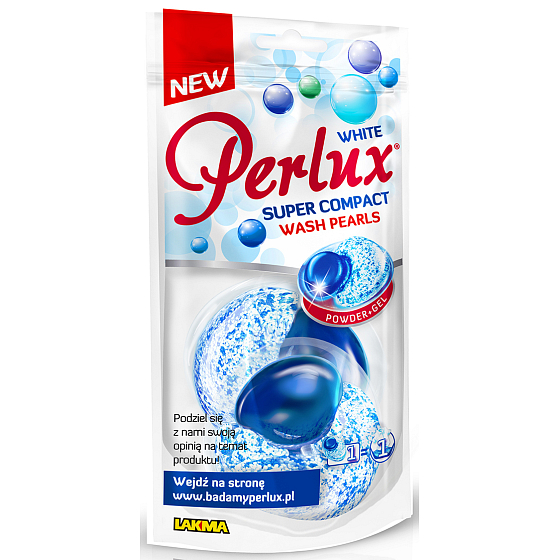 Perlux White Gel Kapseln zum Waschen weißer Kleidung 2 Stück