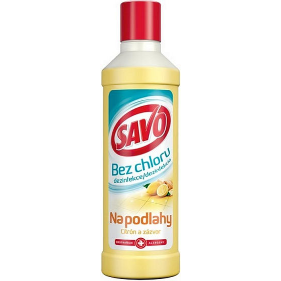 Savo Zitrone und chlorfreies Ingwer flüssiges Bodenreinigungs- und Desinfektionsmittel 1 l
