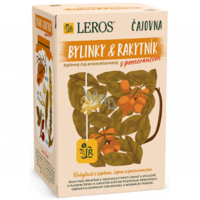 Leros Herbs & Sea Buckthorn mit Kräutertee mit Orangengeschmack gegen Müdigkeit, unterstützt die natürlichen Abwehrkräfte des Körpers und die normale Verdauung 20 Infusionsbeutel mit 2 g