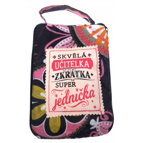 Albi Faltbare Reißverschlusstasche für Handtasche mit der Aufschrift Teacher 42 x 41 x 11 cm