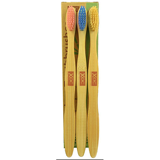 Xoc Bamboo Eko Soft Bambuszahnbürste 3 Stück
