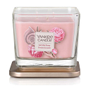 Yankee Candle Salt Mist Peony - Pfingstrose mit Tropfen Meerwasser Soja-Duftkerze Elevation Medium Glas 3 Dochte 347 g