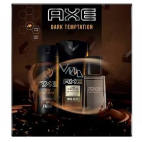 Axe Dark Temptation Duschgel für Männer 250 ml + Deodorant Spray 150 ml + Aftershave 100 ml, Kosmetikset