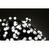 Emos Weihnachtsbeleuchtung weiße Kugeln 20 m, 200 LED + 5 m Kabel
