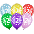 Ditipo Latex Luftballons aufblasbar Metall Mix Farben Nr. 2 30 cm 6 Stück