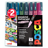 Posca Universal Satz Acrylmarker 0,9 - 1,3 mm Herbst Herbstfarben 8 Stück PC-3M