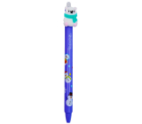Colorino Gummierter Stift Weihnachten Teddybär lila blau Mine 0,5 mm