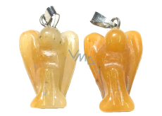 Avanturin orange Engel Schutzengel Anhänger Naturstein handgeschliffen 2 - 2,2 cm, Stein des Glücks und des Wohlstandes