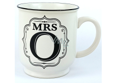 Albi Keramikteller mit Aufschrift Mrs O 320 ml