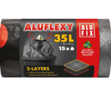 Alufix Müllsäcke, ziehharmonika, 28µ , 53 x 60 cm, 35 l, 15 Stk