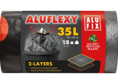Alufix Müllsäcke, ziehharmonika, 28µ , 53 x 60 cm, 35 l, 15 Stk